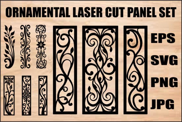 Download Ornamental Laser Cut Panel Set - Ornament Collection