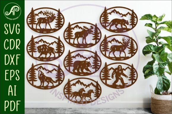 Download Wildlife Mountain SVG Bundle, 9 Animals - Mountain svg bundle Collection