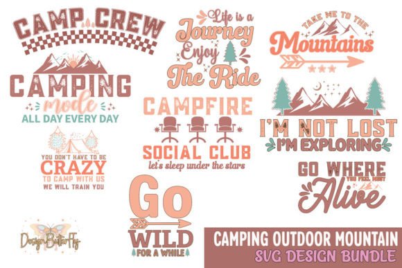 Download Camping Outdoor Mountain SVG Bundle - Mountain svg bundle Collection