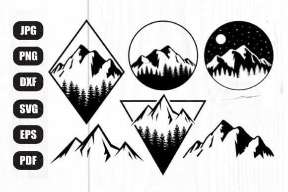 Download Mountain Svg Bundle, Geometric Mountains - Mountain svg bundle Collection